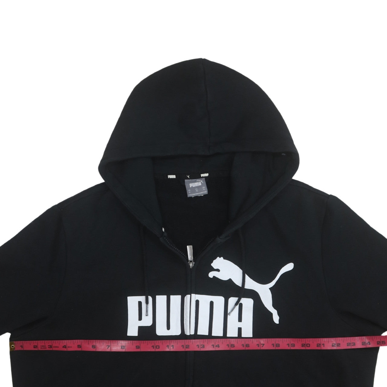 Puma Men's Black XL Full Zip Graphic Hoodie