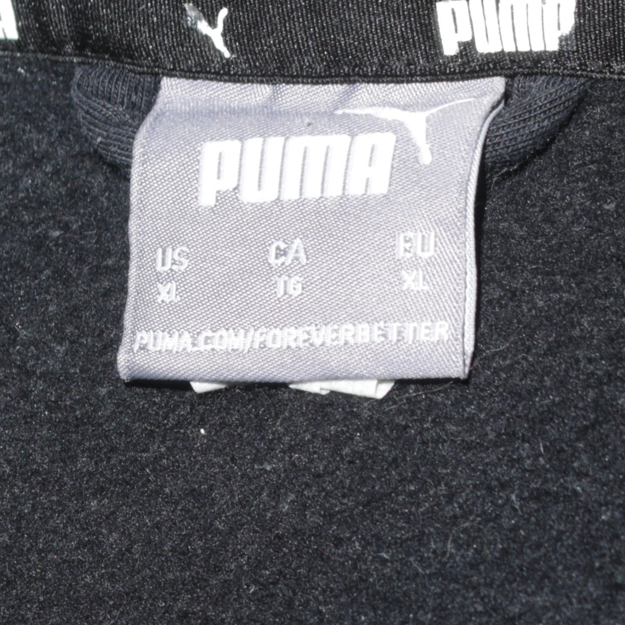 Puma Men's Black XL Full Zip Graphic Hoodie