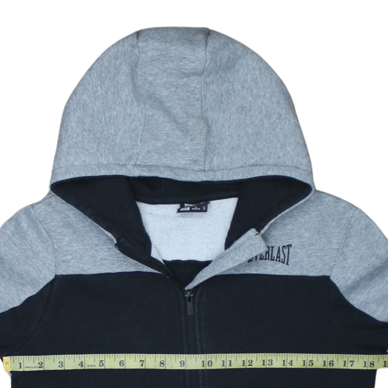 Everlast Boys Grey and Black Full Zip Hoodie 13 Years Cotton Blend