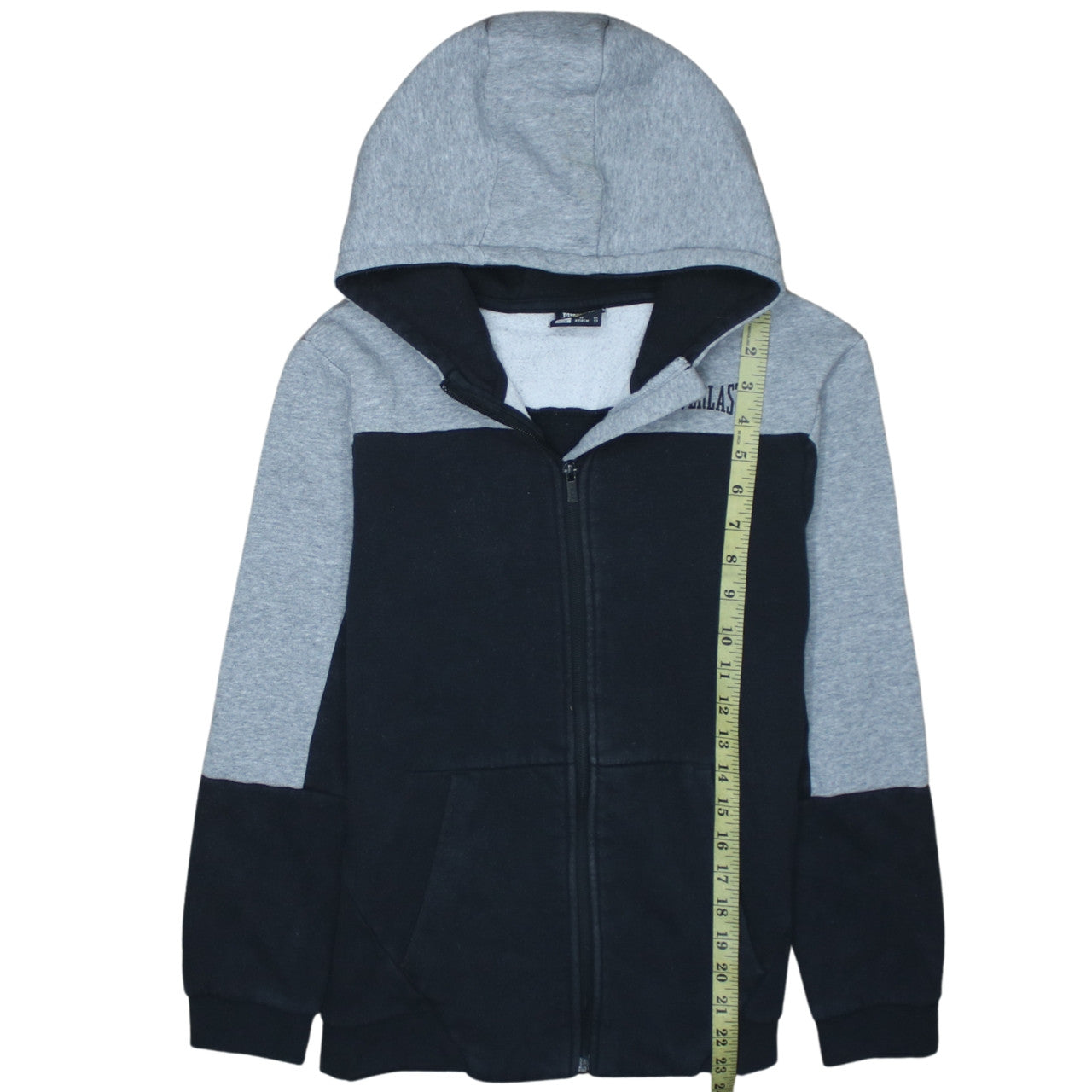 Everlast Boys Grey and Black Full Zip Hoodie 13 Years Cotton Blend