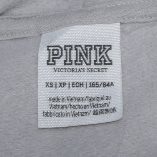 Victoria's Secret PINK Women's Grey Pullover Hoodie XS Soft Fleece