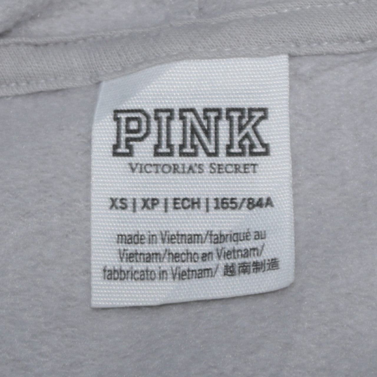 Victoria's Secret PINK Women's Grey Pullover Hoodie XS Soft Fleece