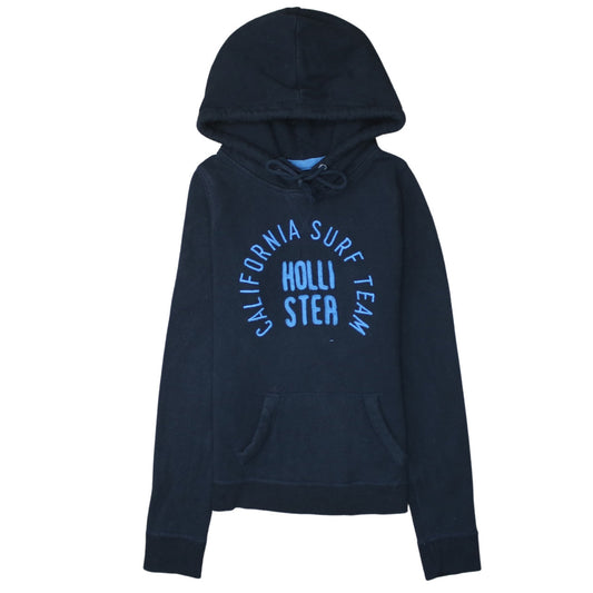 Hollister Women Navy Hoodie Small Pullover California Surf Team