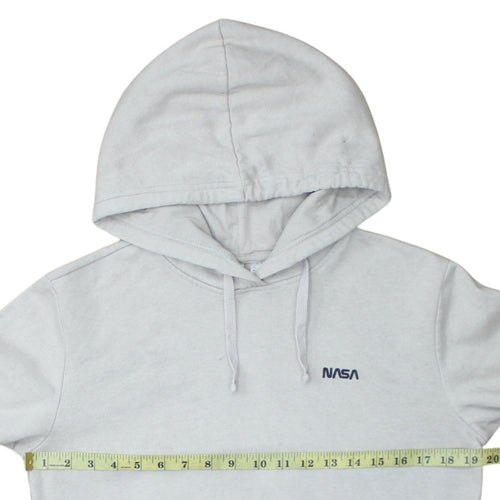 H&M Divided Women’s Grey NASA Pullover Hoodie XS Cotton Blend