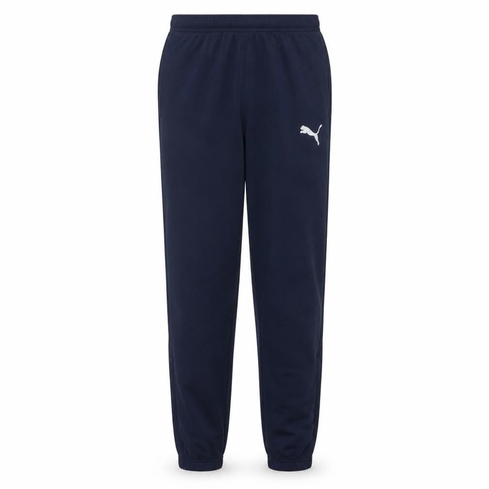 Front view of Puma Men's Blue Small Jogger Trousers with Logo