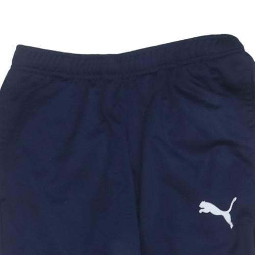Puma Men's Blue Small Jogger Trousers with Logo