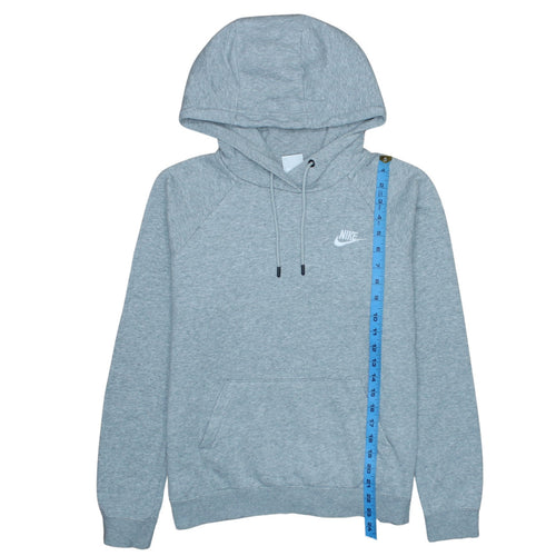 Nike Mens Grey Pullover Hoodie Medium Fleece Sweatshirt