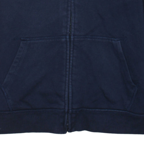 GAP Kids Boys Navy Blue Full Zip Hoodie Size 14-16 Years Cotton Blend