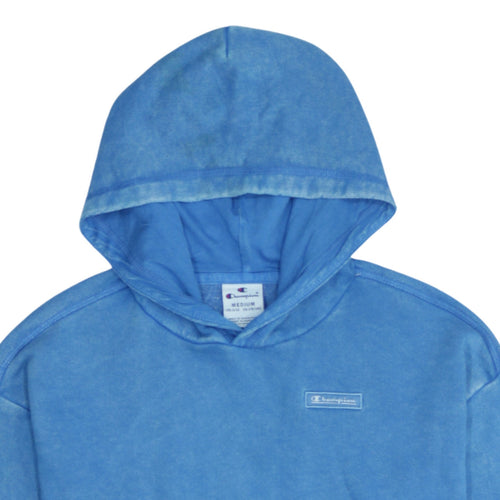 Champion Boys Blue Pullover Hoodie Medium 9-10 Years Cotton Blend