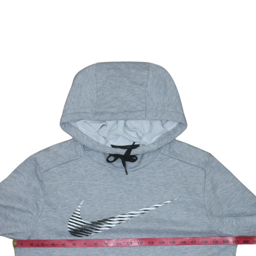 Nike Men's Grey Dri-Fit Pullover Hoodie Size M Sportswear