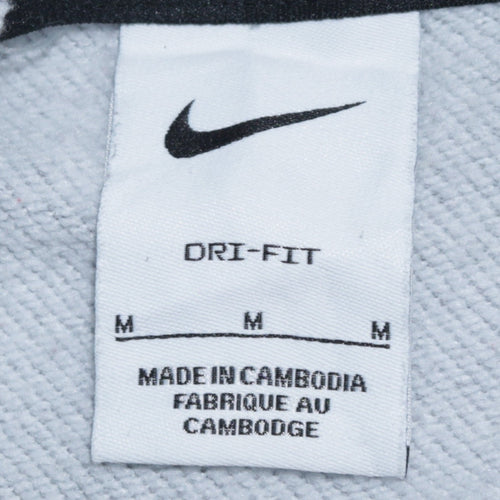 Nike Men's Grey Dri-Fit Pullover Hoodie Size M Sportswear