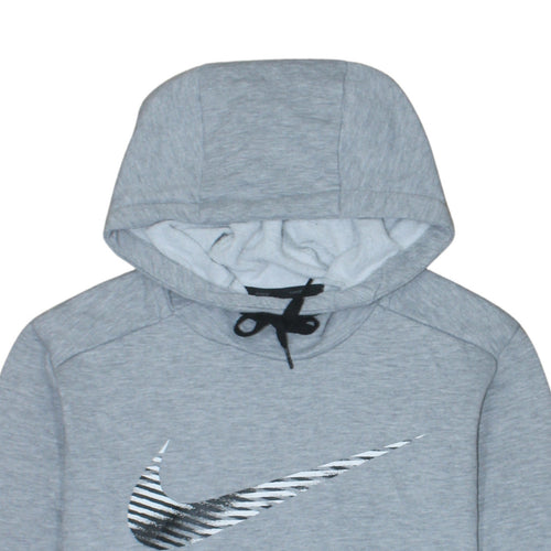 Nike Men's Grey Dri-Fit Pullover Hoodie Size M Sportswear