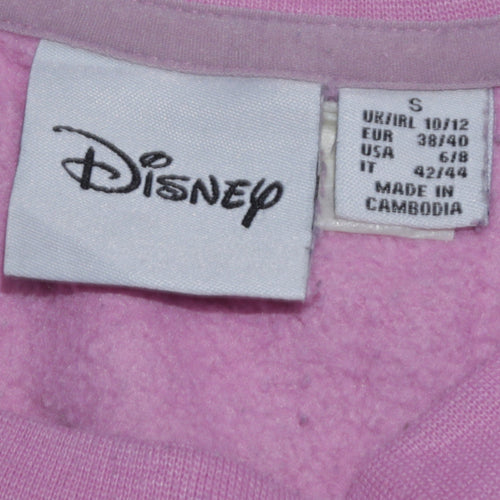Disney Women Pink Lizzie McGuire Sweatshirt Size S 10/12 Graphic Print