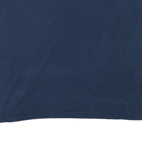 Timberland Men's Navy Blue Cotton Crew Neck Slim Fit T-Shirt L