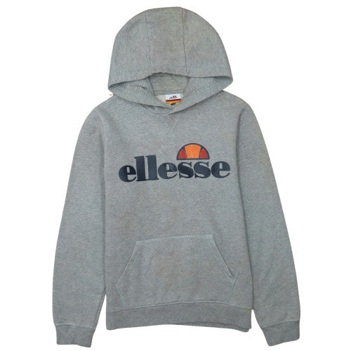Ellesse Boys Grey Pullover Hoodie 13-14 Years Logo Print Sweatshirt