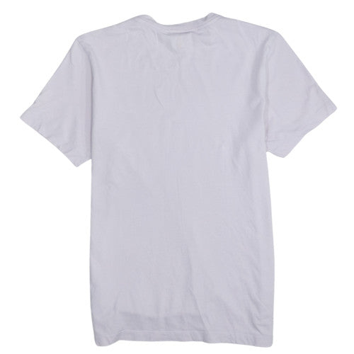 Nike Men's White Small Crew Neck Cotton Sports T-Shirt