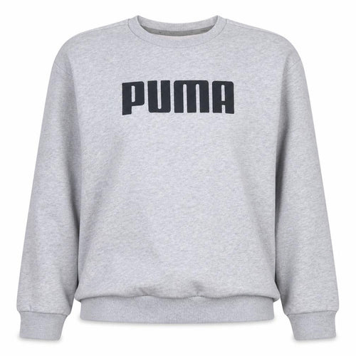 Puma Women Grey Crew Neck Logo Sweatshirt UK 12 M