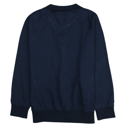 Umbro Women Navy Blue Full Zip Sweatshirt XL Cotton Blend Sportswear