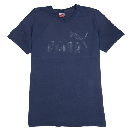 Puma Men's Navy Blue Crew Neck Short Sleeve T-Shirt Size L