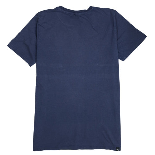 Puma Men's Navy Blue Crew Neck Short Sleeve T-Shirt Size L