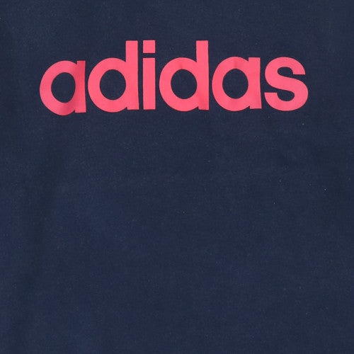 Adidas Women's Navy Hoodie Size Small Pullover Hooded Sweatshirt