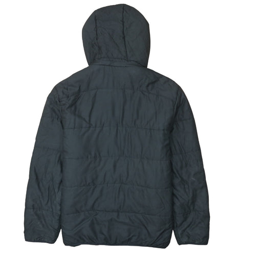 Adidas Men’s Black Hooded Puffer Jacket M Sports Winter Zip Up