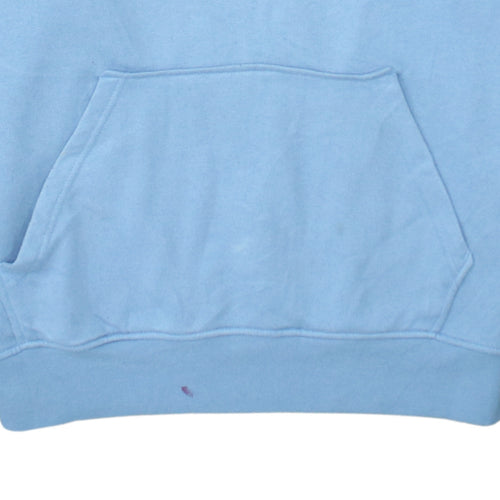 Fila Men's Blue Pullover Hoodie L Embroidered Logo Fleece Sweatshirt