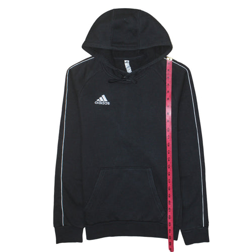 Adidas Men's Black XS Pullover Hoodie Embroidered Logo Sportswear