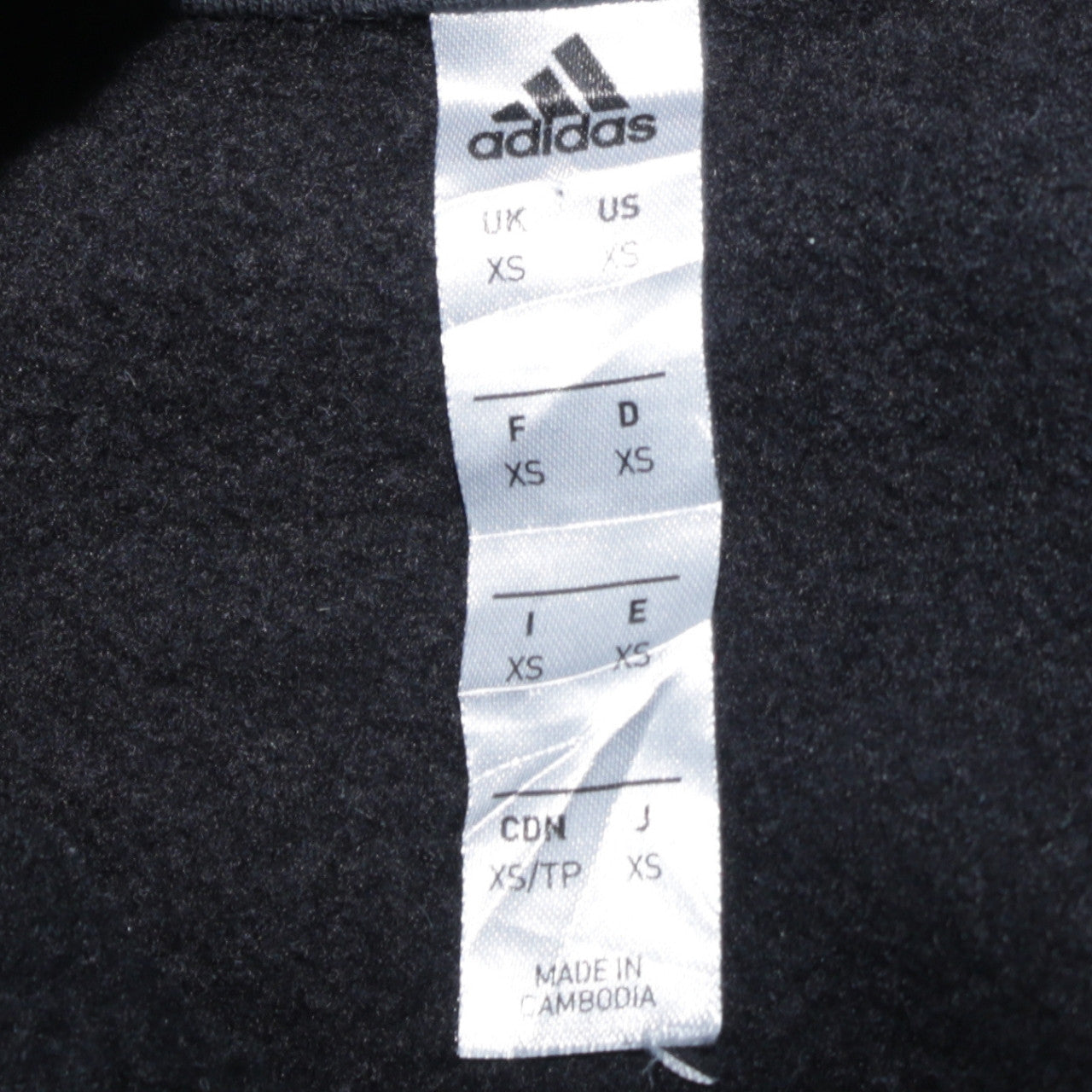 Adidas Men's Black XS Pullover Hoodie Embroidered Logo Sportswear