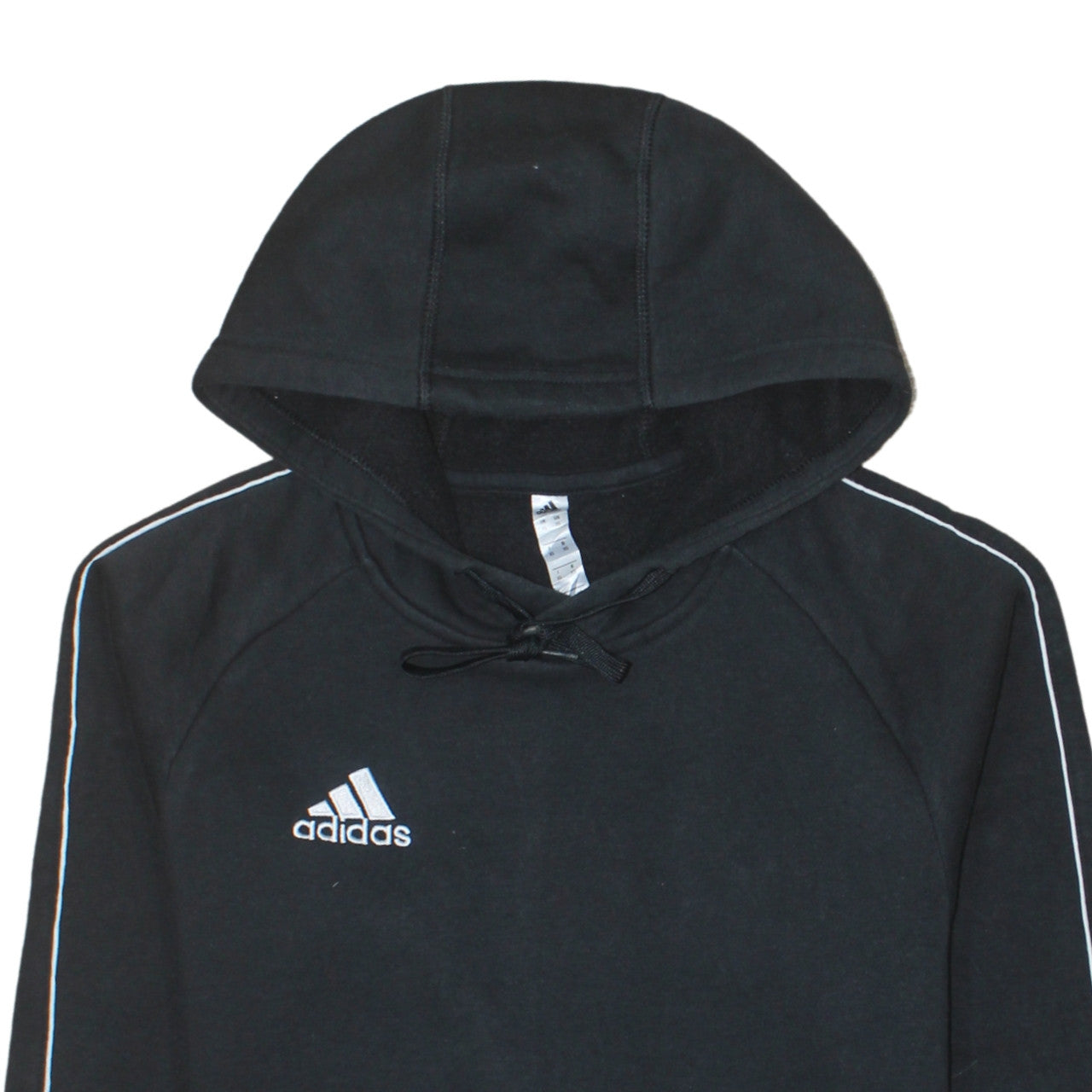 Adidas Men's Black XS Pullover Hoodie Embroidered Logo Sportswear