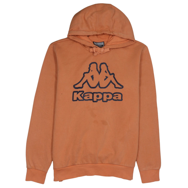 Kappa Men's Orange Hoodie Large Pullover Graphic Print Casual