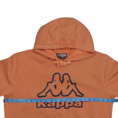 Kappa Men's Orange Hoodie Large Pullover Graphic Print Casual