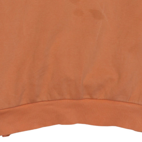 Kappa Men's Orange Hoodie Large Pullover Graphic Print Casual