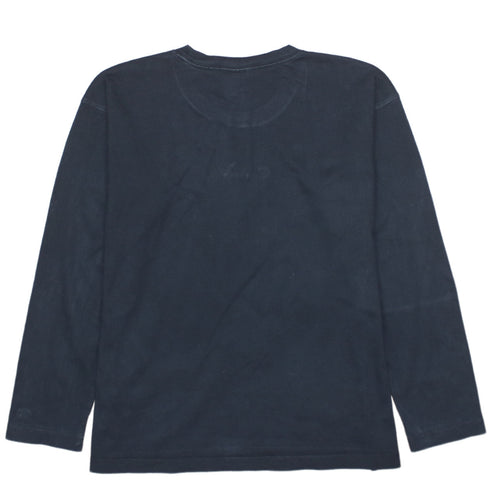 Champion Womens Black Long Sleeve Crew Neck Cotton T-Shirt Large