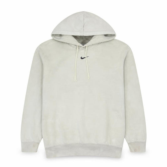 Front view of Nike Women's Beige Pullover Hoodie Small Hooded Casual Sweatshirt