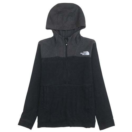 The North Face Boys Black 14 Years Half Zip Hooded Fleece Hoodie