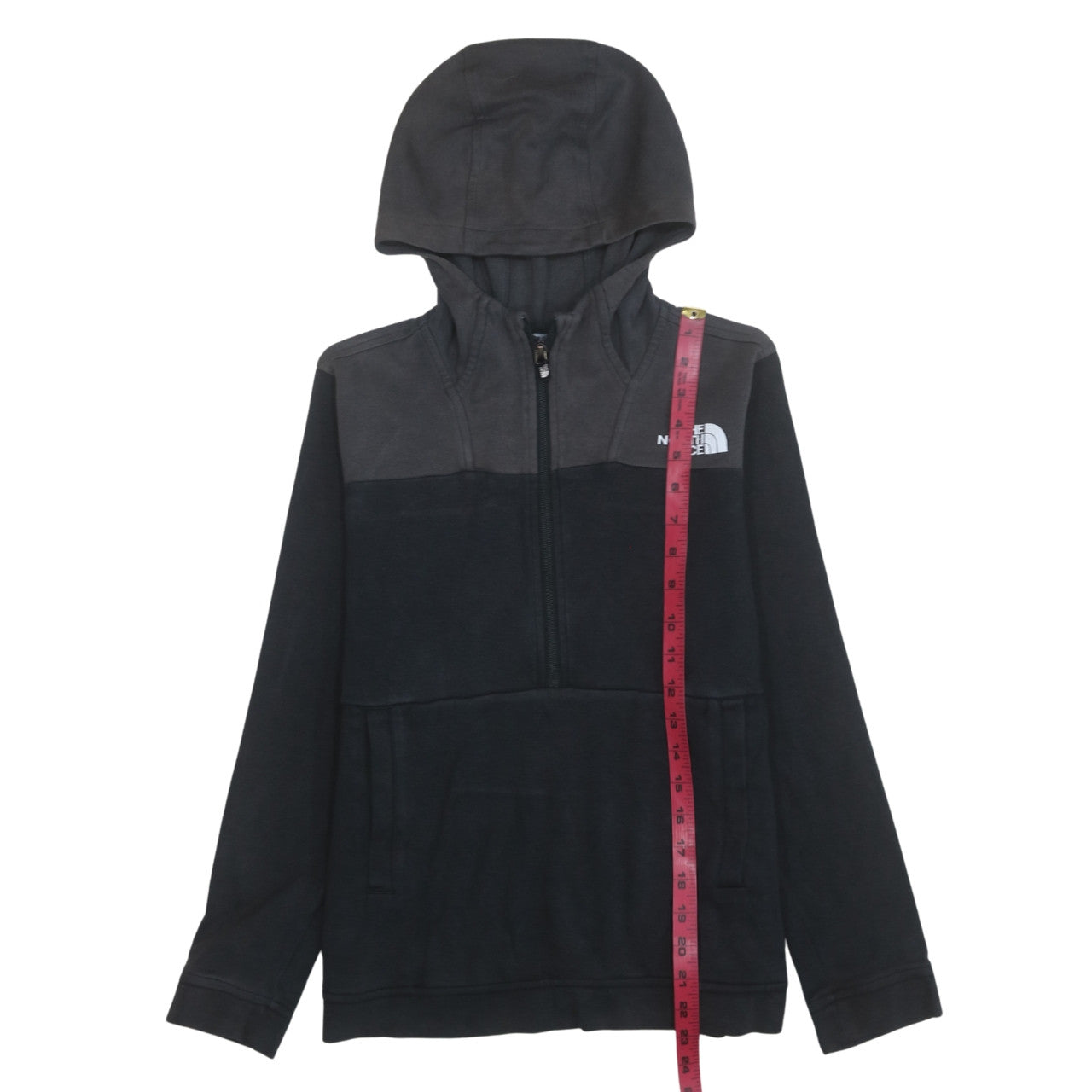 The North Face Boys Black 14 Years Half Zip Hooded Fleece Hoodie