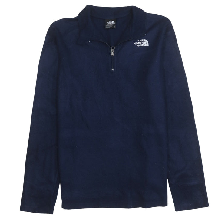 The North Face Boys Blue Fleece Sweatshirt XL 1/4 Zip Pullover Outdoor Warm