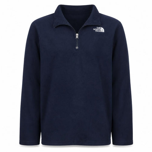 The North Face Boys Blue Fleece Sweatshirt XL 1/4 Zip Pullover Outdoor Warm