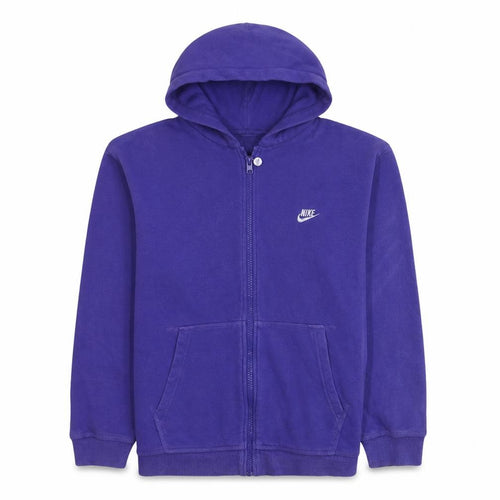 Nike Boys Purple Full Zip Hoodie Size 12-13 Years L Sportswear Cotton