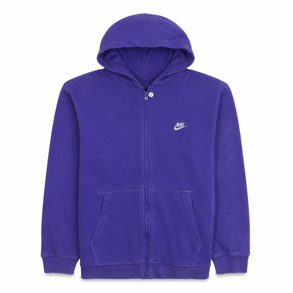 Nike Boys Purple Full Zip Hoodie Size 12-13 Years L Sportswear Cotton