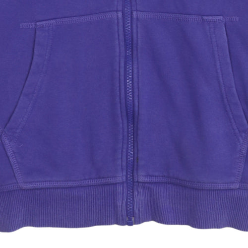 Nike Boys Purple Full Zip Hoodie Size 12-13 Years L Sportswear Cotton