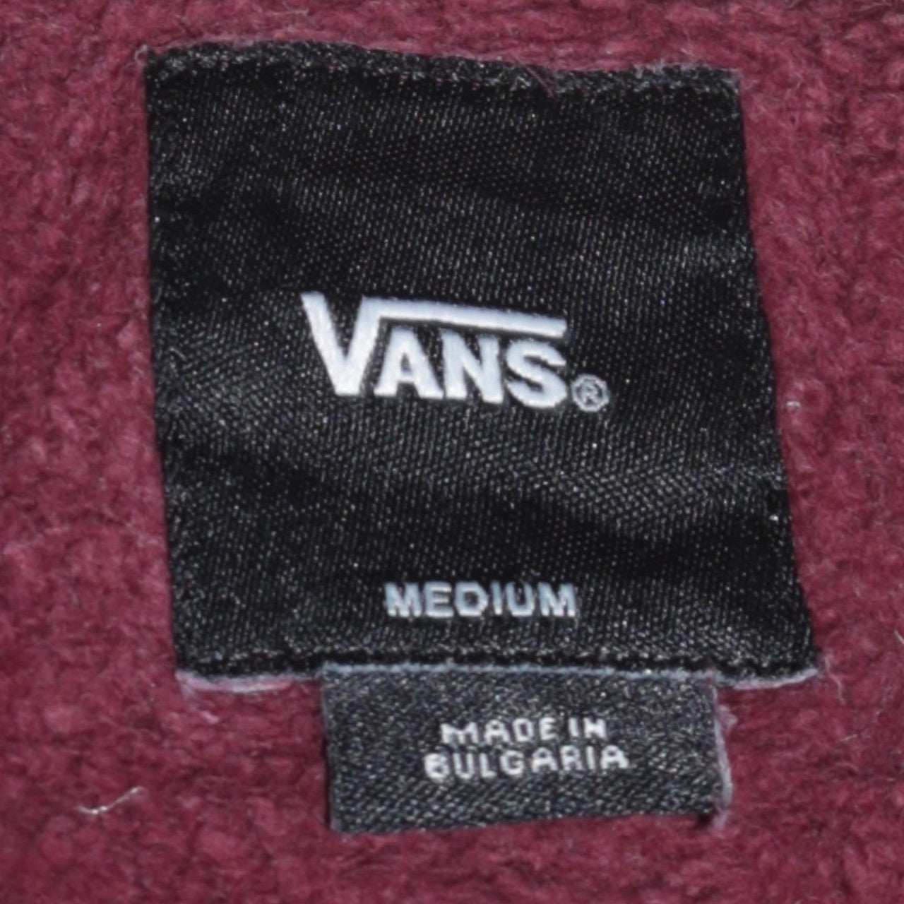 Vans Mens Red Logo Pullover Sweatshirt Size M
