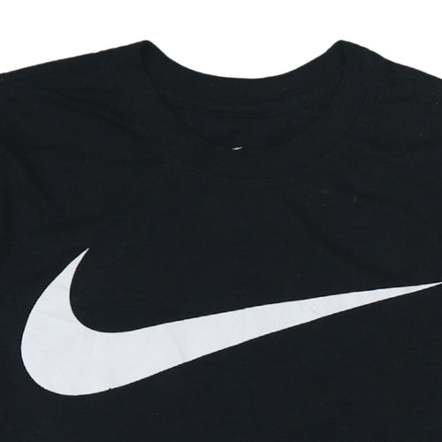 Nike Men's Black Athlete Dri-FIT Logo Short Sleeve Sports T-Shirt Size S