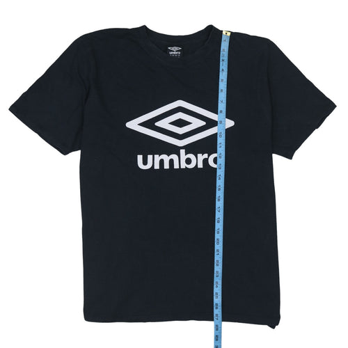 Umbro Men's Black 2XL Logo Sports Cotton T-Shirt
