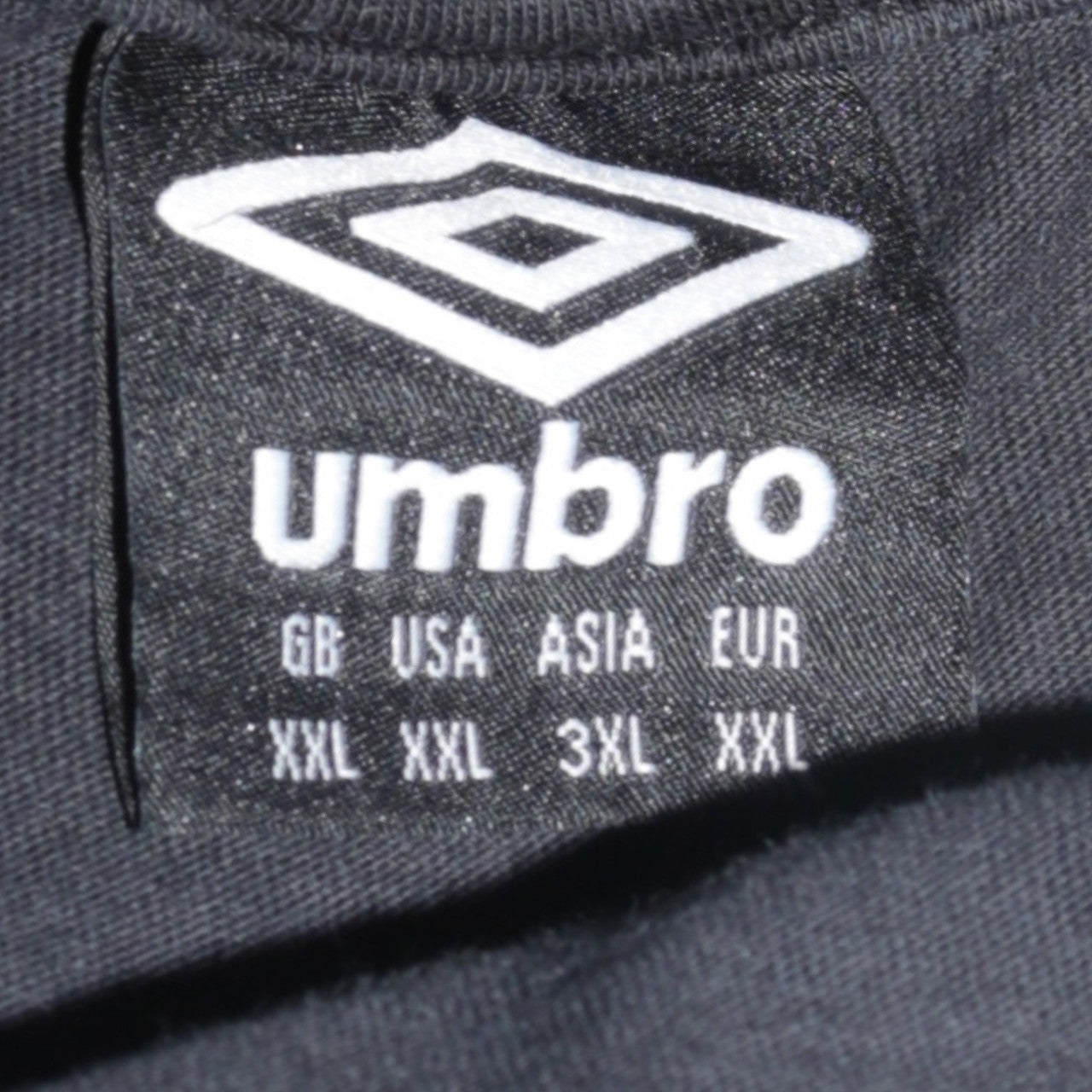 Umbro Men's Black 2XL Logo Sports Cotton T-Shirt