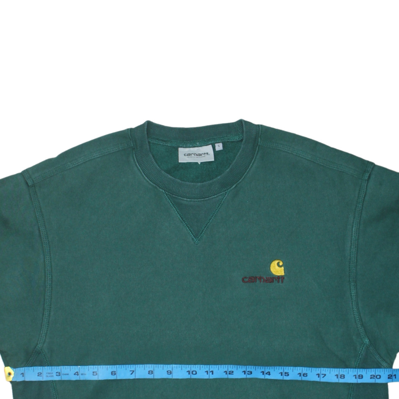 Carhartt Men's Green Crew Neck Pullover Sweatshirt Size S