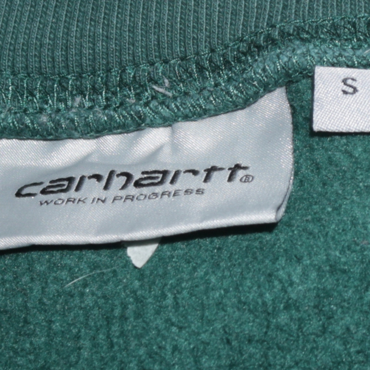 Carhartt Men's Green Crew Neck Pullover Sweatshirt Size S