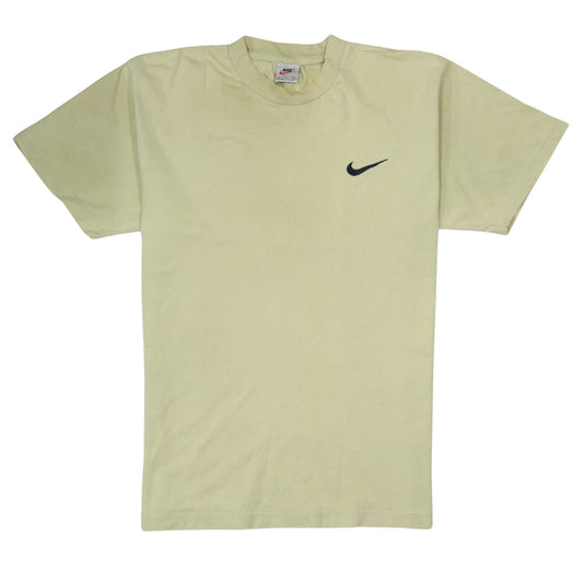 Nike Men's Beige Cotton Short Sleeve Crew Neck T-Shirt Small