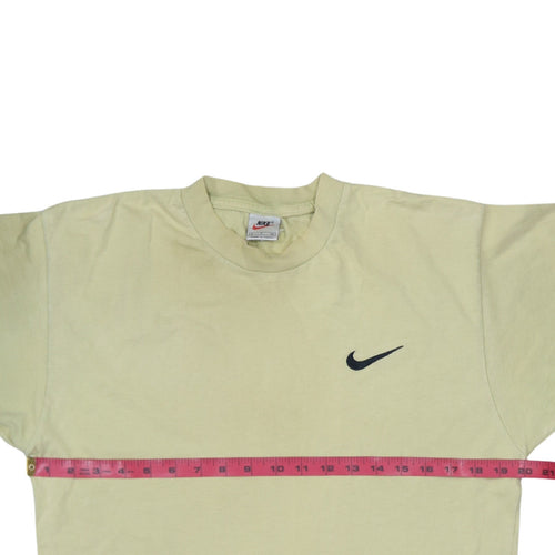 Nike Men's Beige Cotton Short Sleeve Crew Neck T-Shirt Small